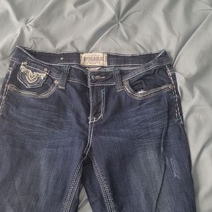 Hydraulic denim jeans